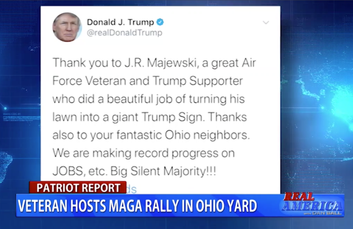 trump praising majewski