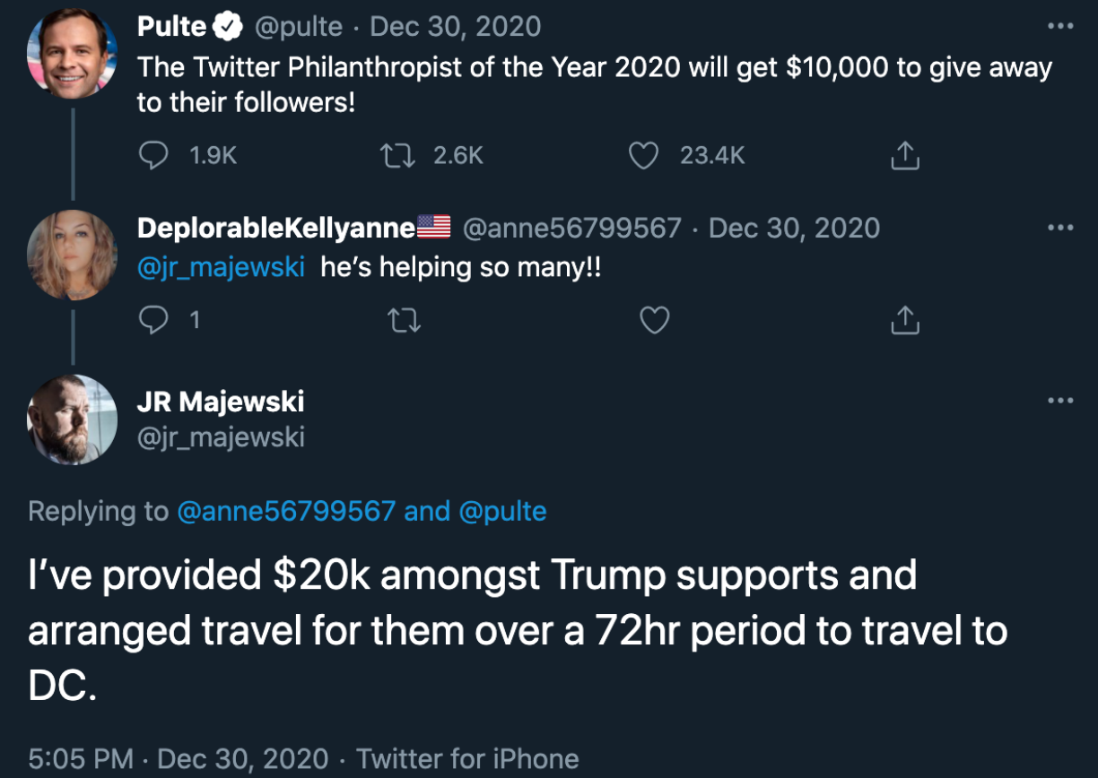 majewski funded insurrectionists  