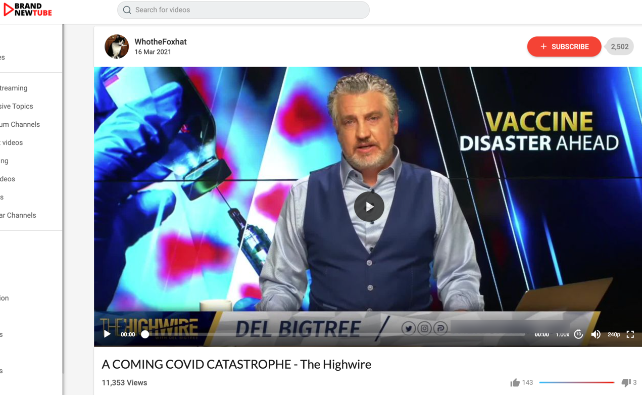 Del Bigtree Brand New Tube1