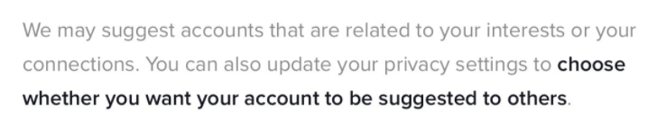 TikTok information button