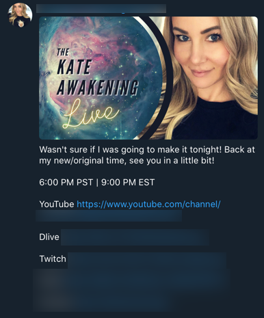 YouTube QAnon channels Telegram1