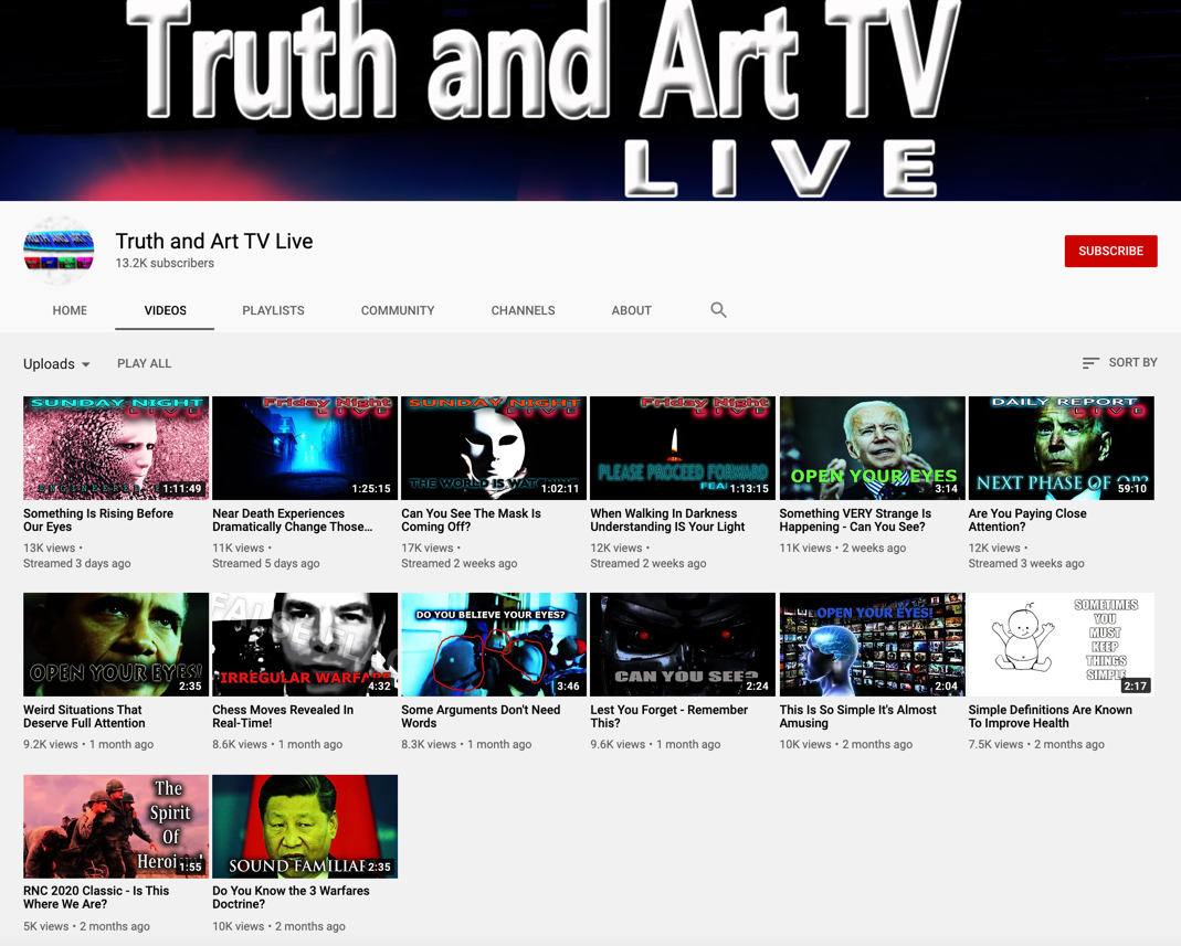 YouTube QAnon channels3