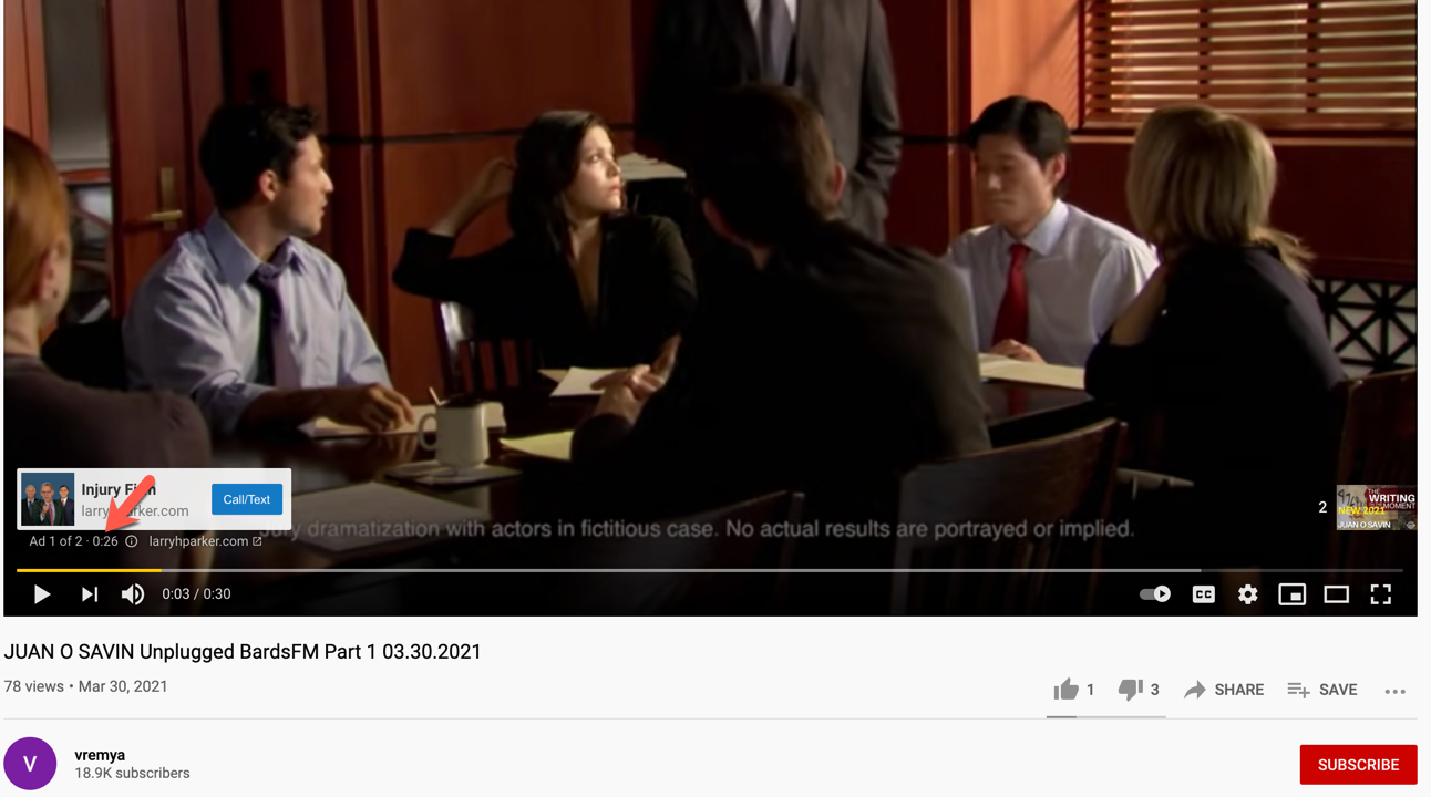 vremya QAnon show ad YouTube