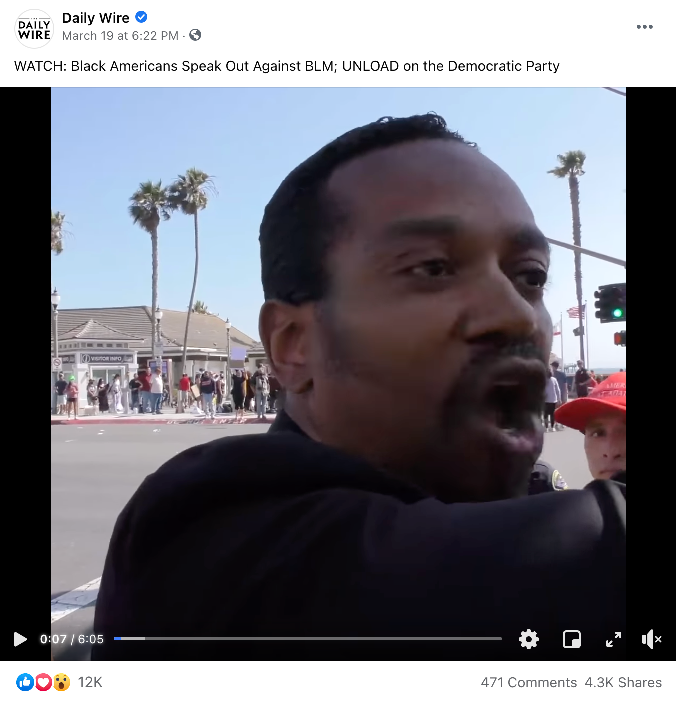 image of facebook post