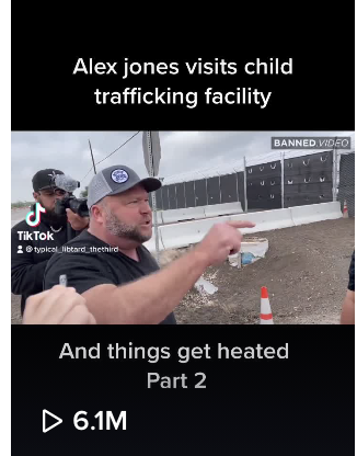 alex jones child trafficking facility 6.1 million views