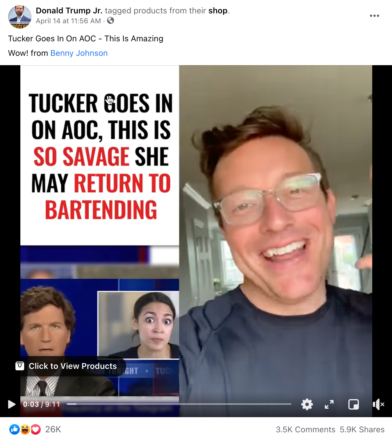 image of facebook post
