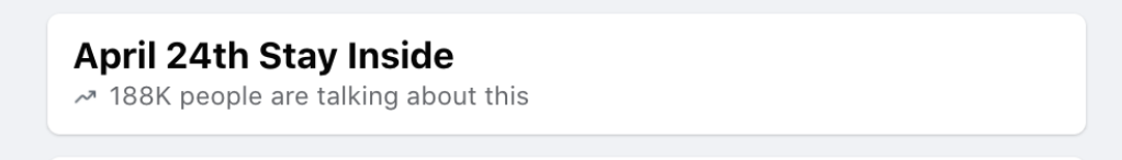 april 24 stay inside fb