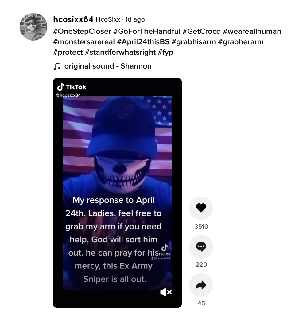 April 24 TikTok GrabHisArm