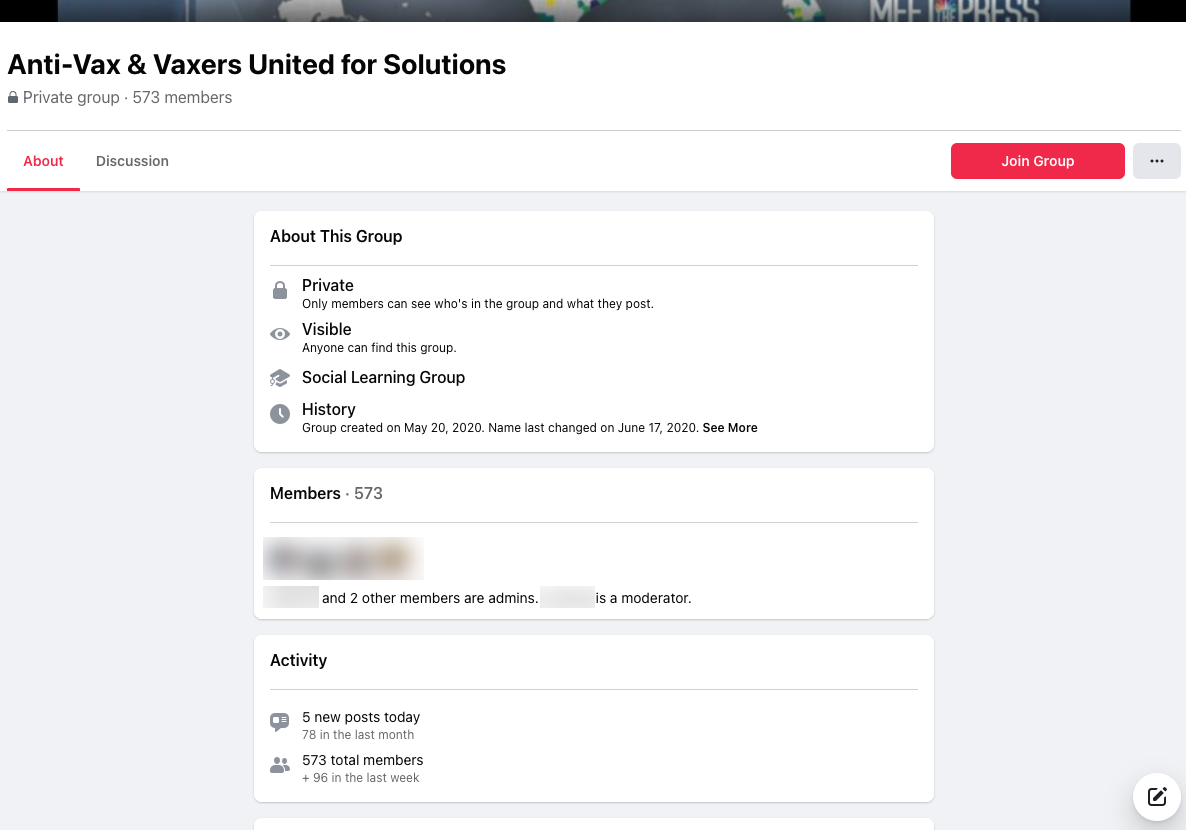image of facebook group