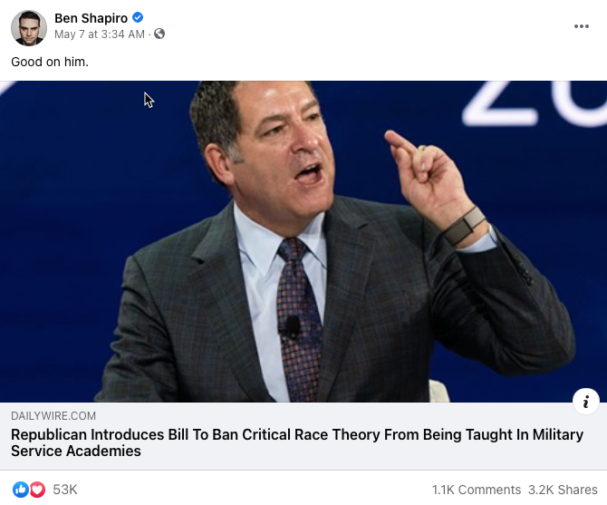 image of facebook post