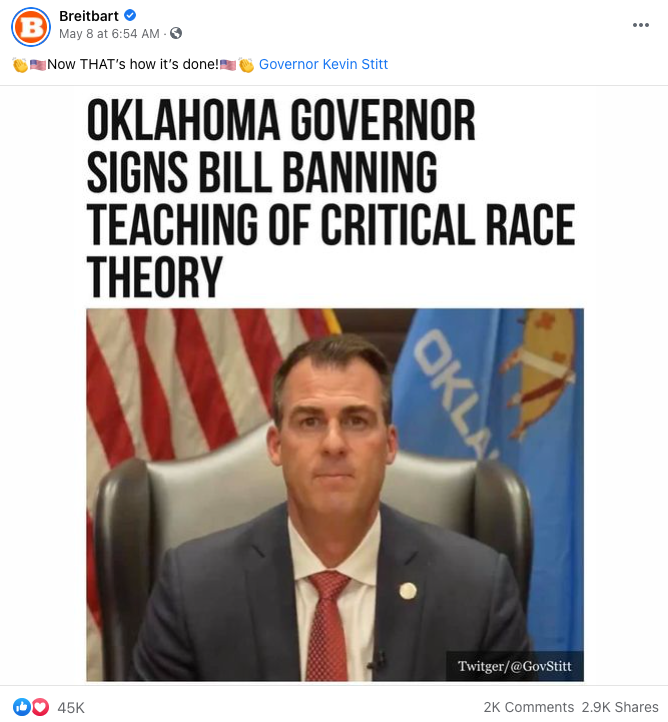 image of facebook post