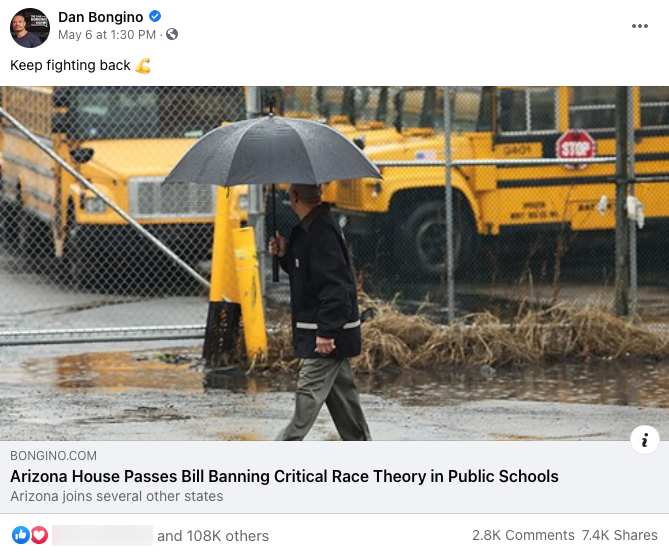 image of facebook post