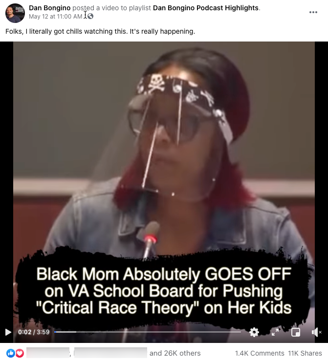 image of facebook post