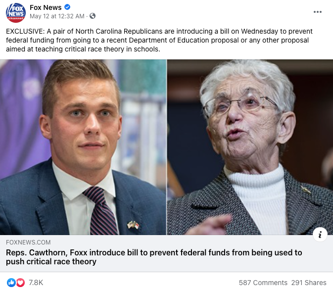 image of facebook post