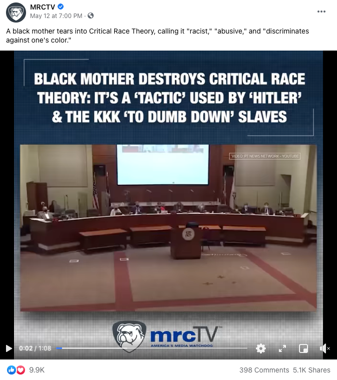 image of facebook post