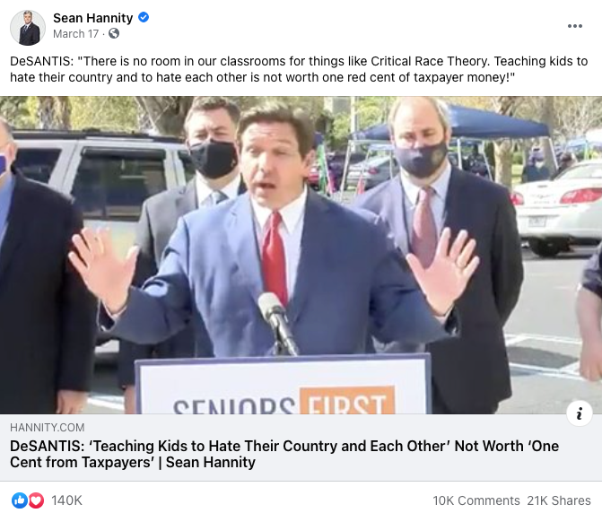 image of facebook post