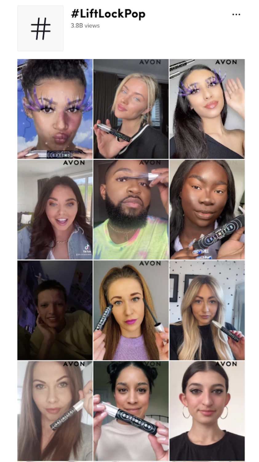 avon tiktok ad campaign