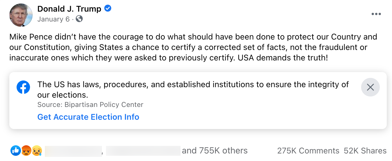 image of facebook post