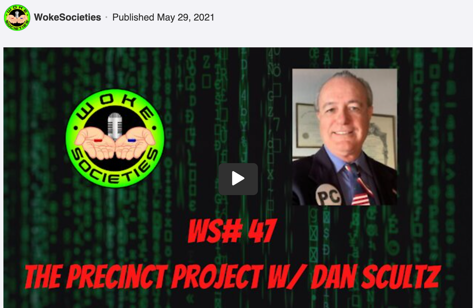 Woke Societies Dan Schultz interview