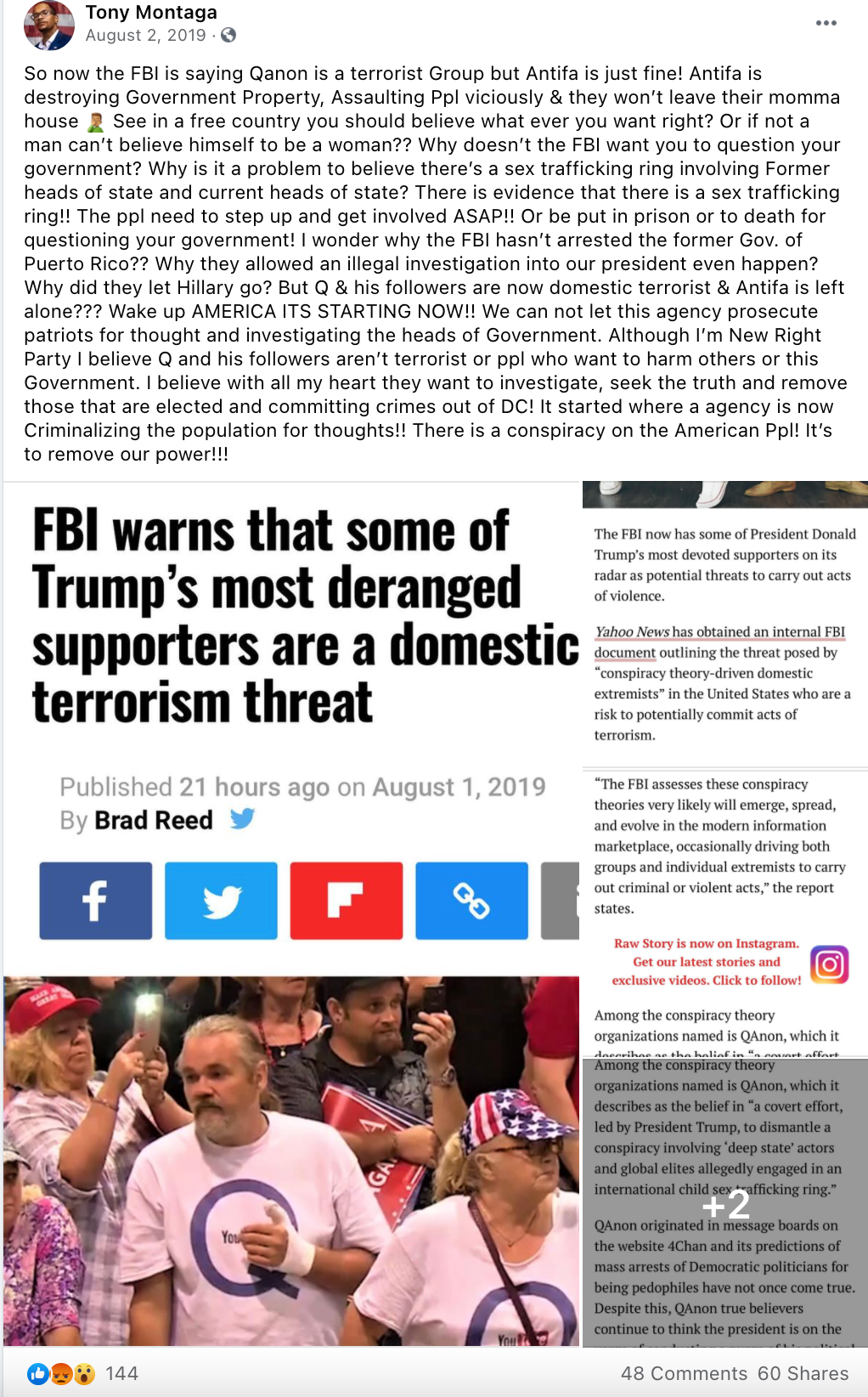 Antoine Tucker QAnon Facebook2