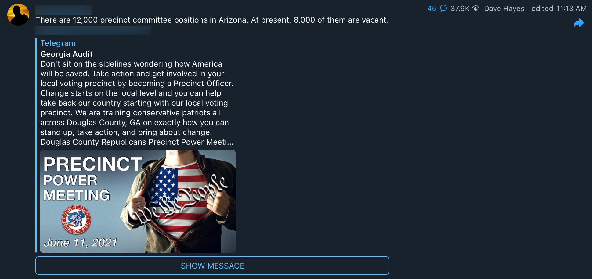 Praying Medic precinct promotion