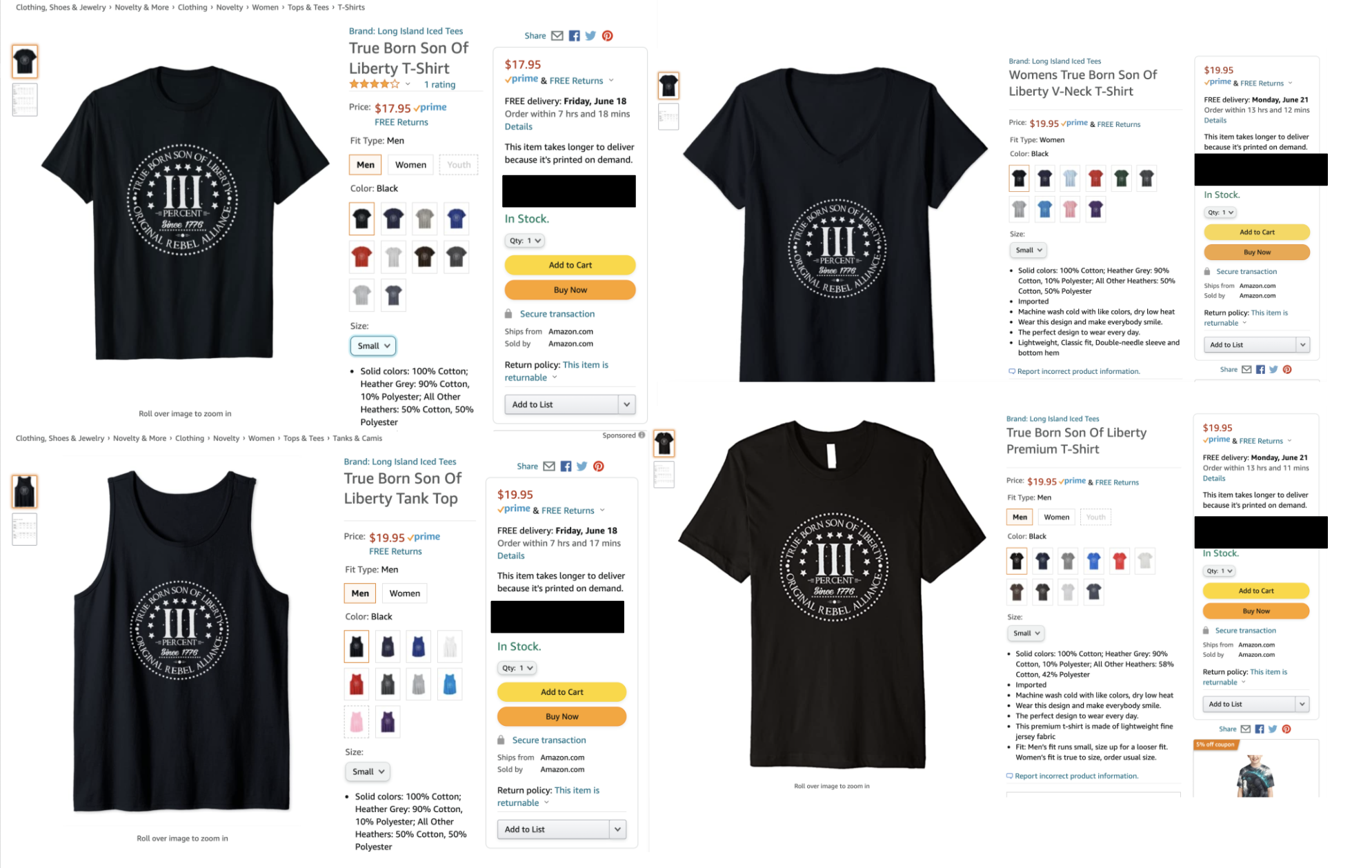 four three percenter amazon products