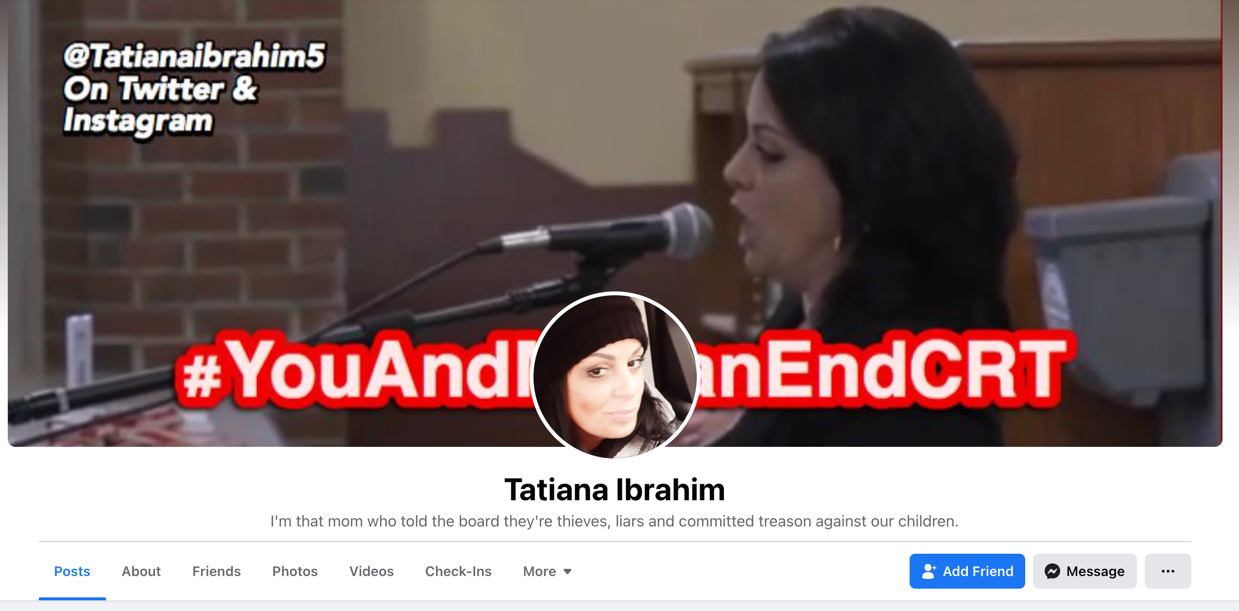 image of facebook page