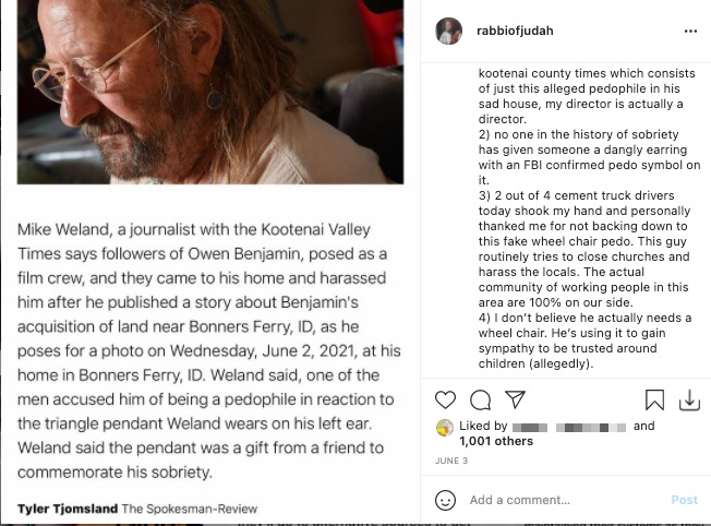 Benjamin -- harassment 3