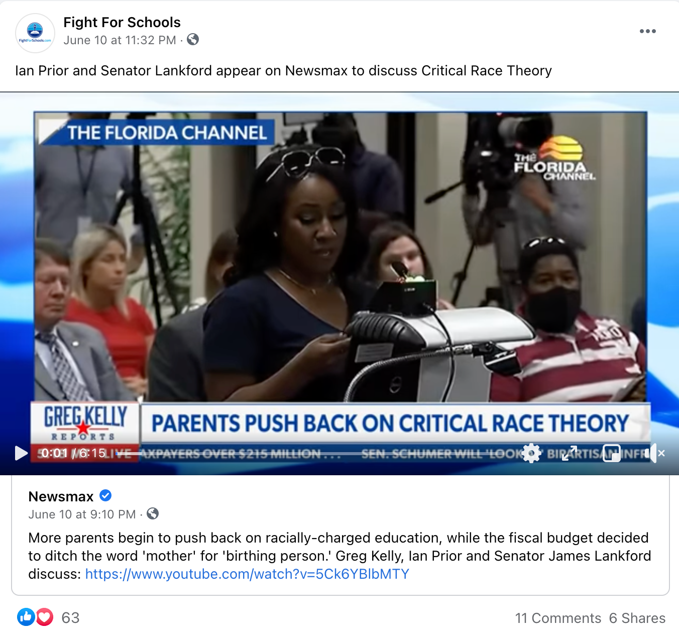 image of facebook post