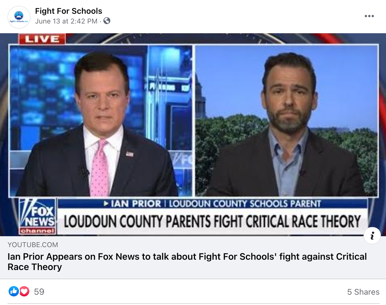 image of facebook post