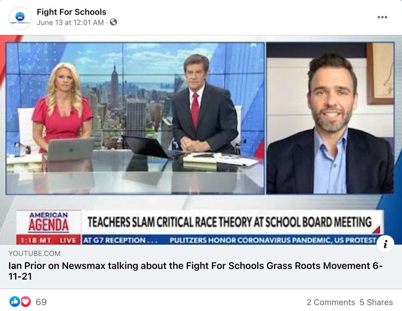 image of facebook post