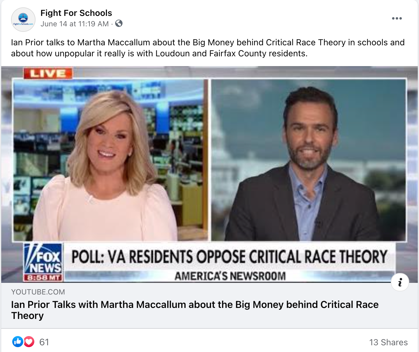 image of facebook post