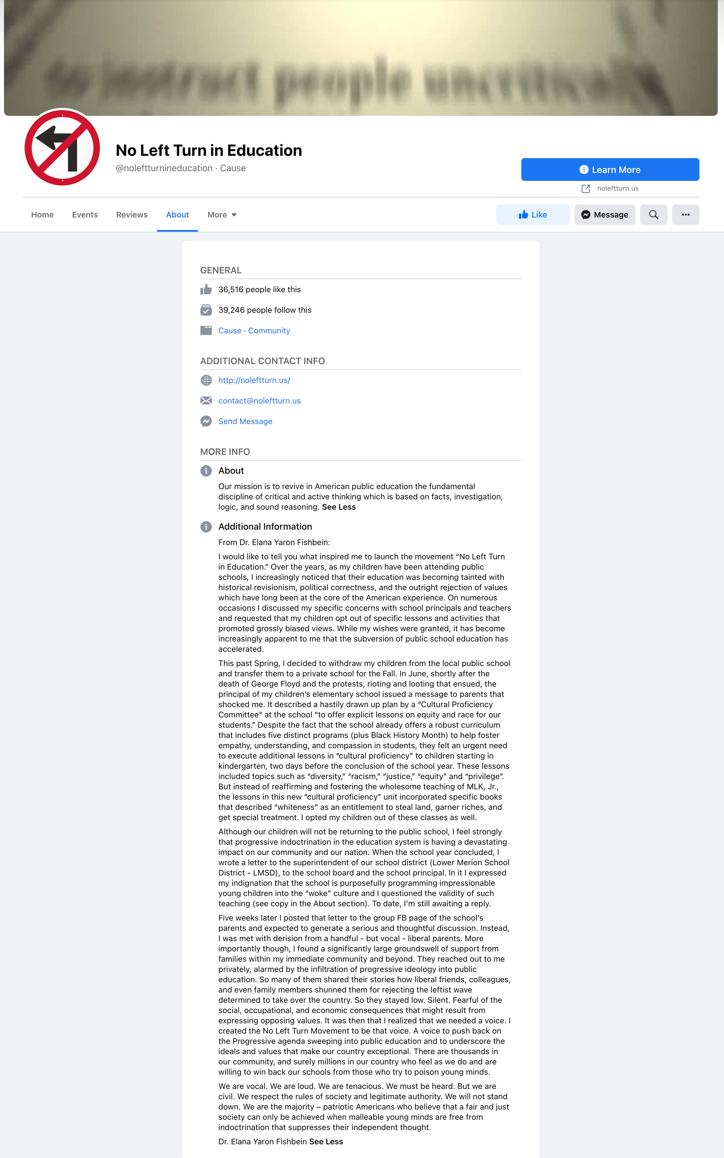 image of facebook post