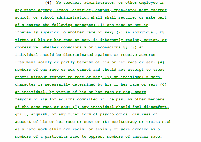 List of CRT conditions