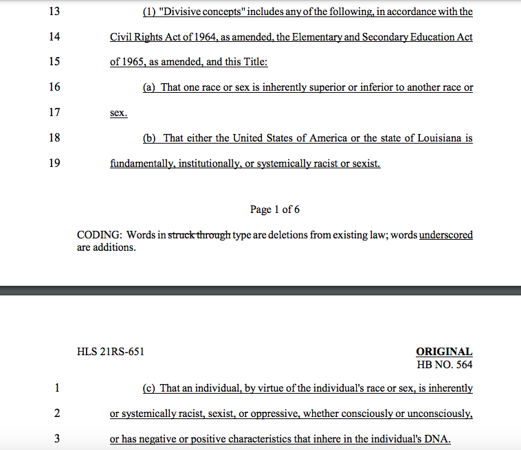 List of CRT conditions
