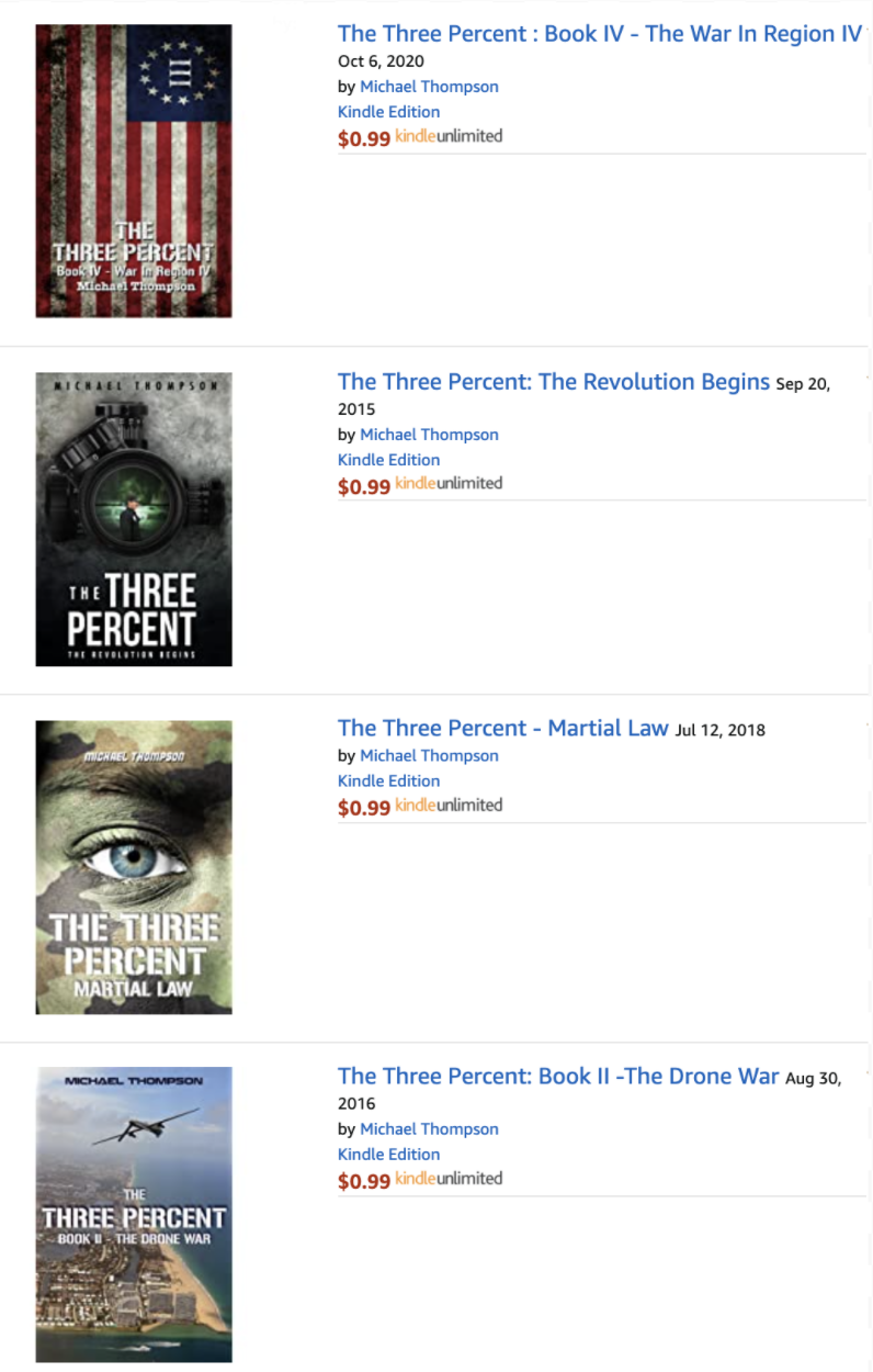 four three percenter amazon books