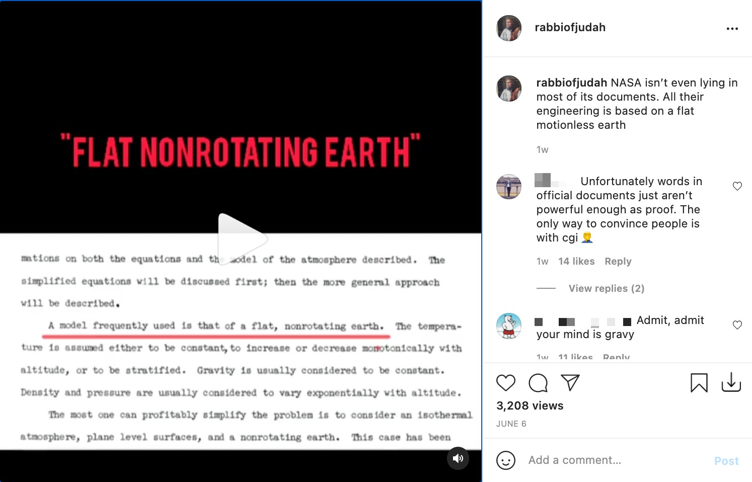 Benjamin -- flat earth