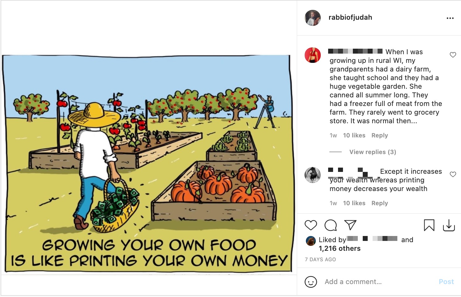 Benjamin -- homesteading