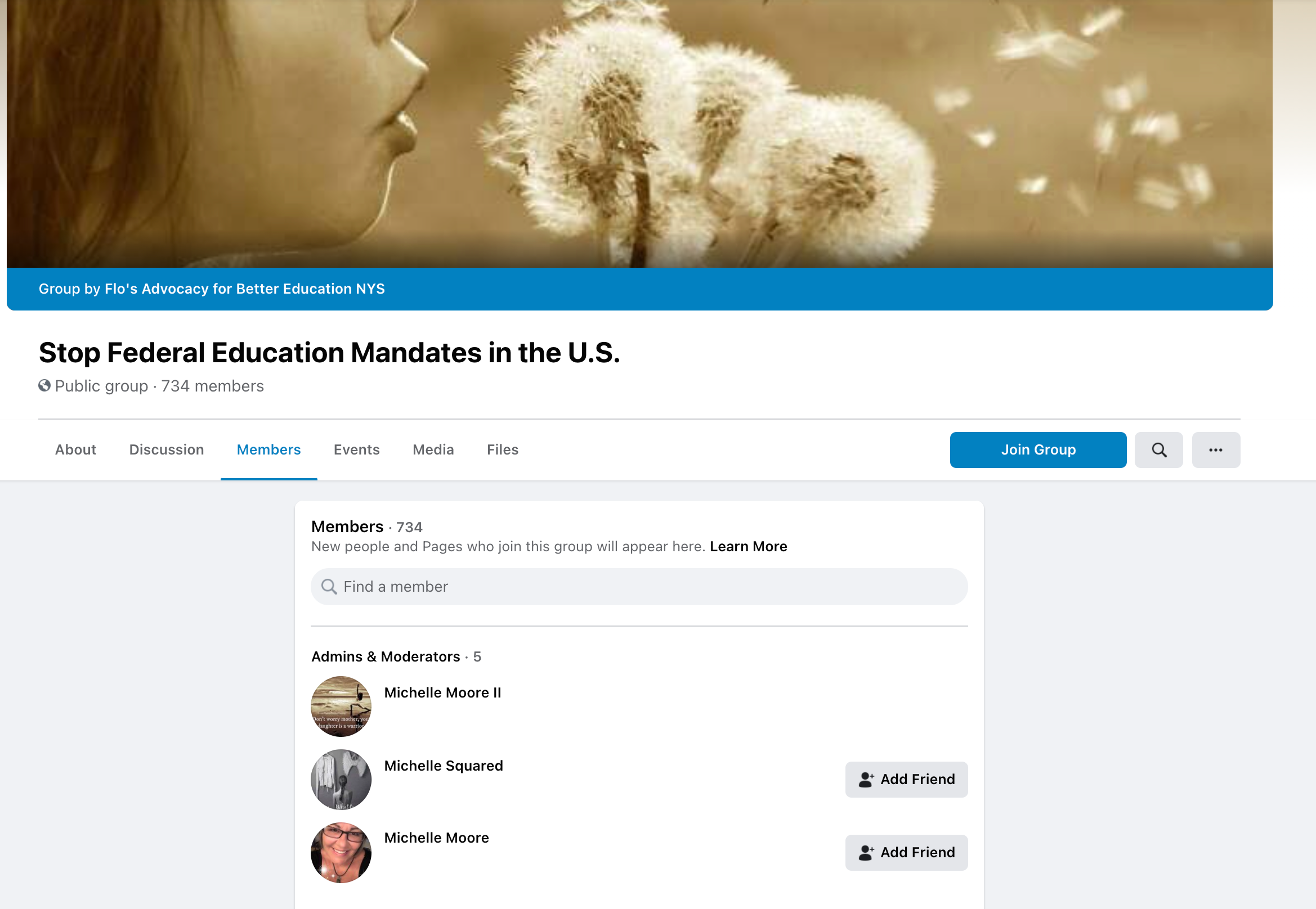 image of facebook group