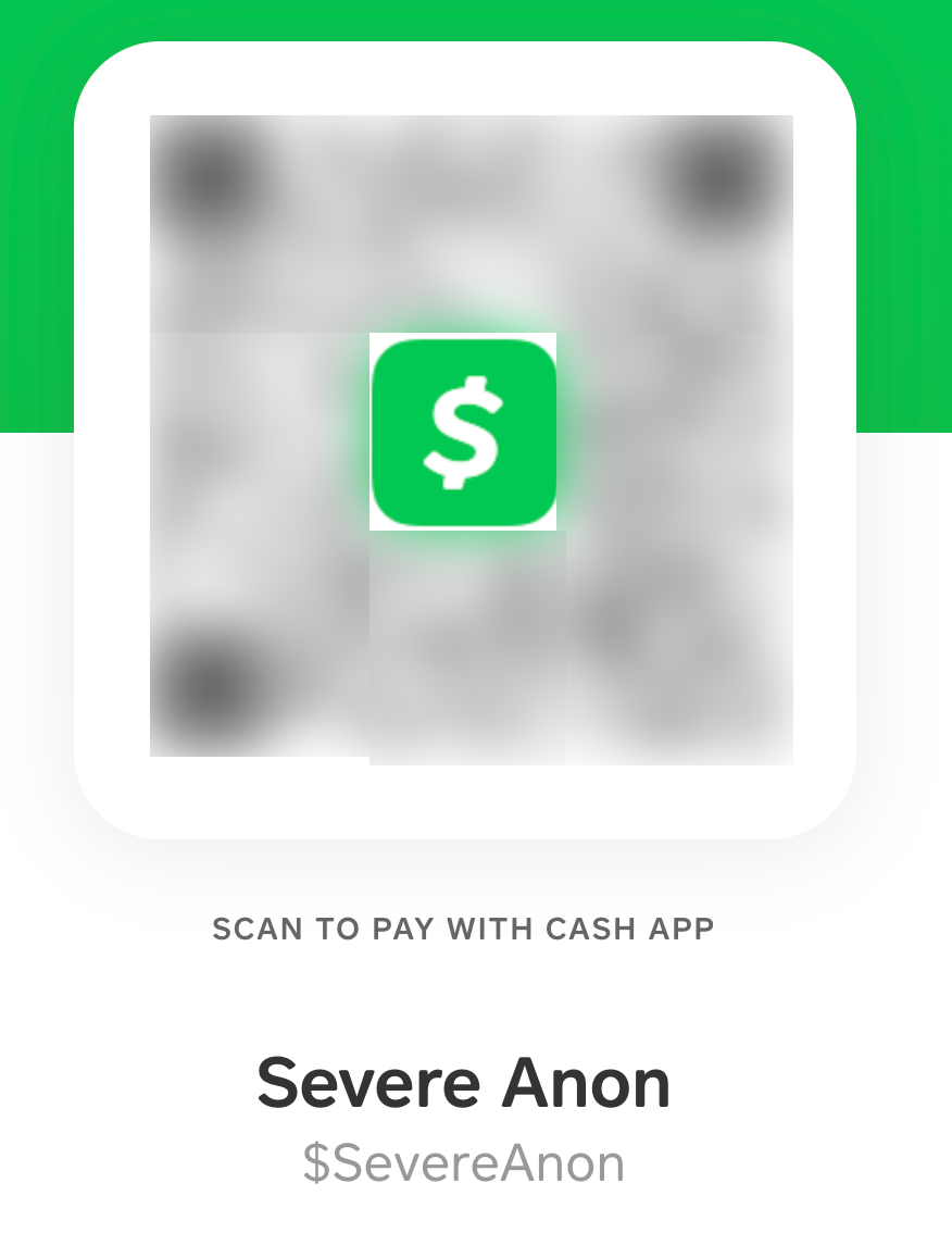 Cash App SevereAnon