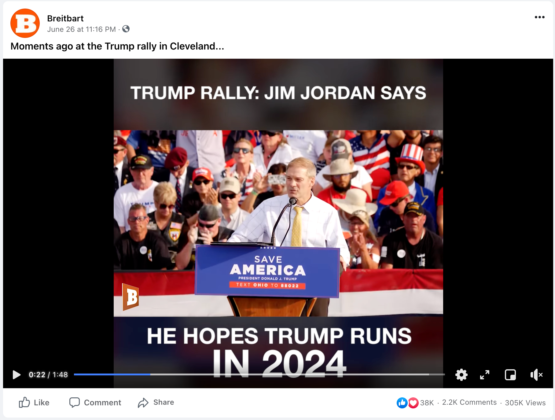 image of facebook post