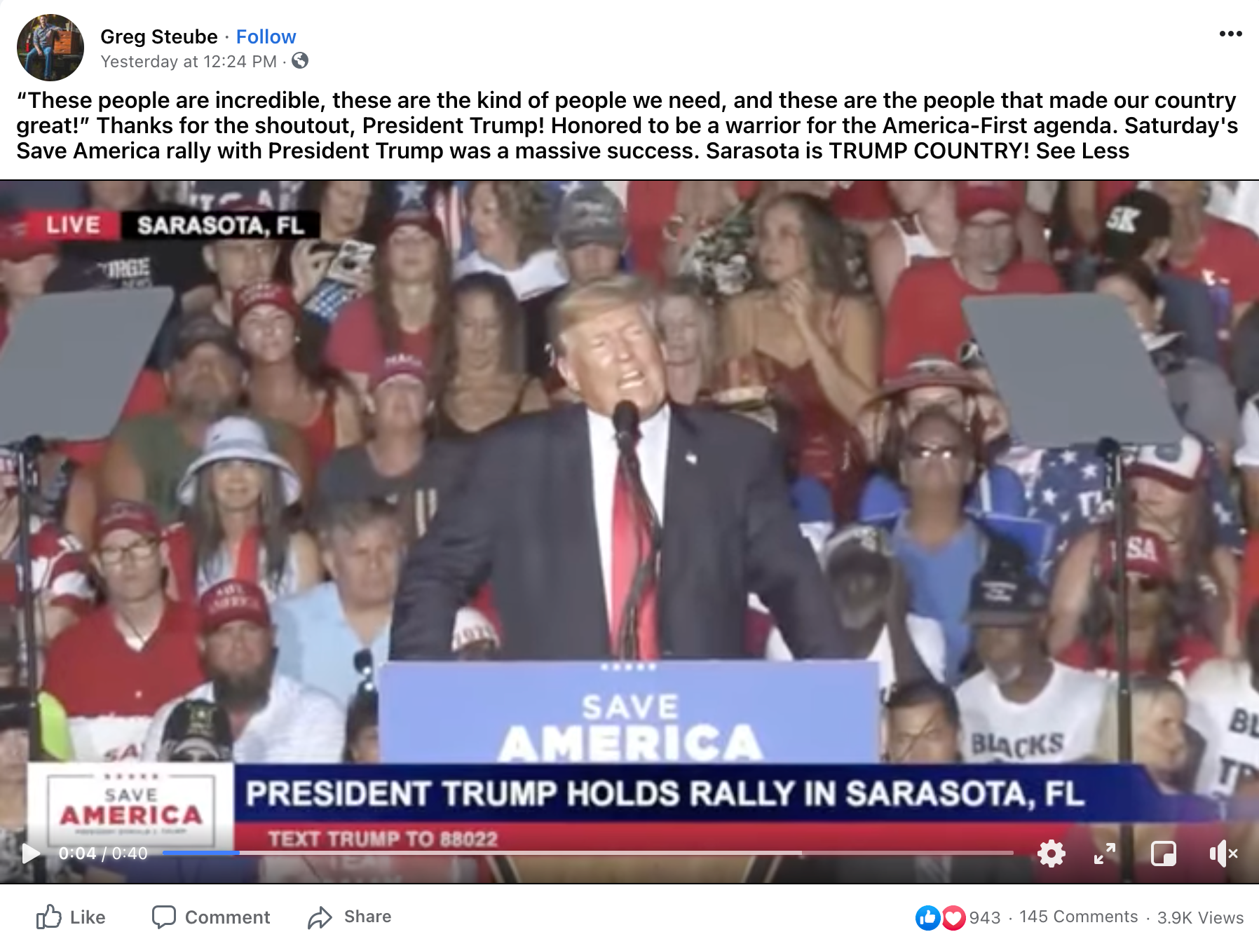 image of facebook post