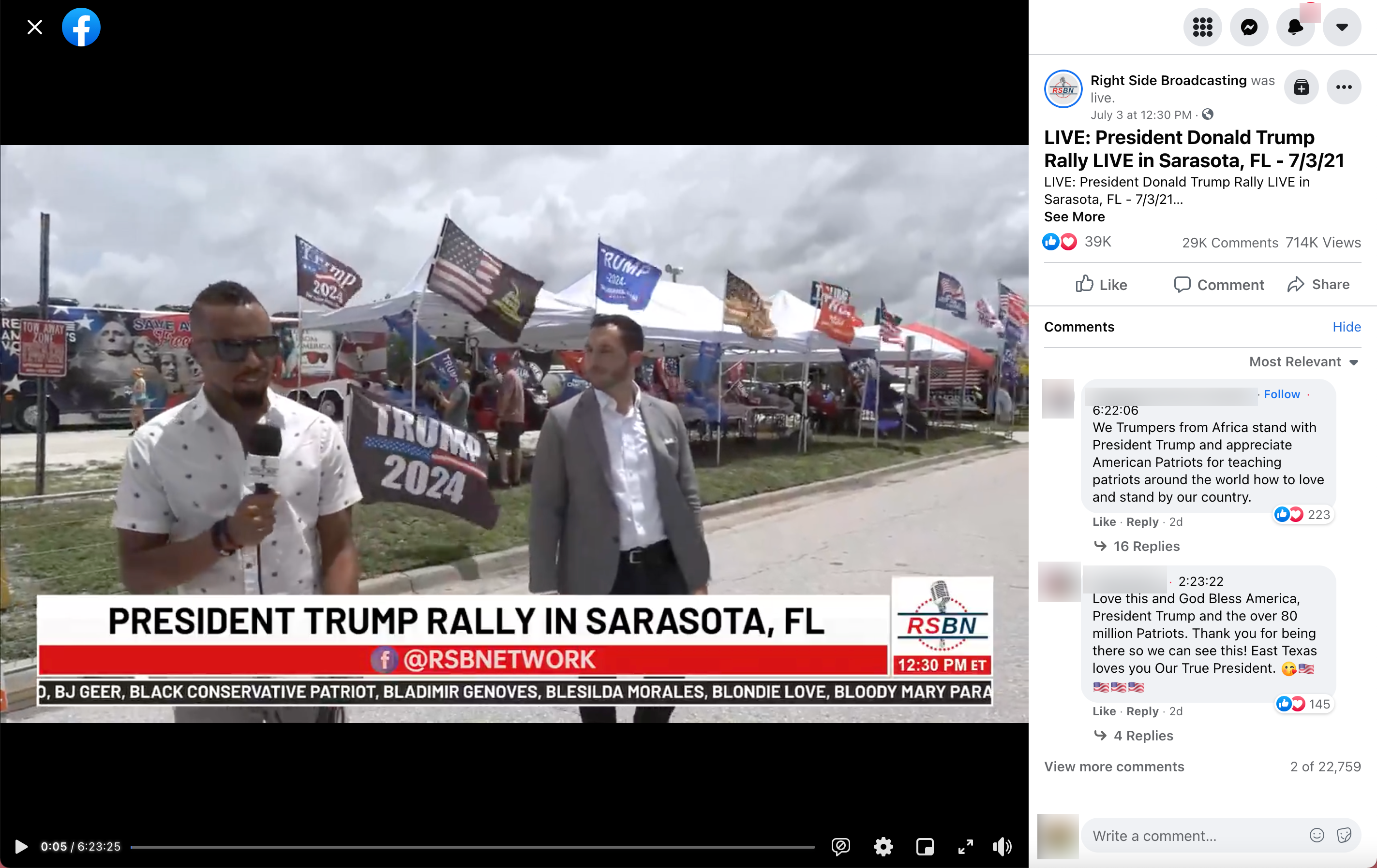 image of facebook post