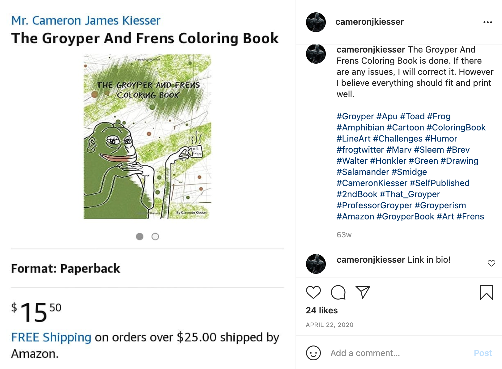 Groyper books IG post2