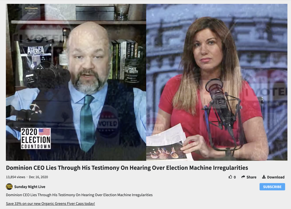 Infowars host says Dominion voting machines are designed for fraud