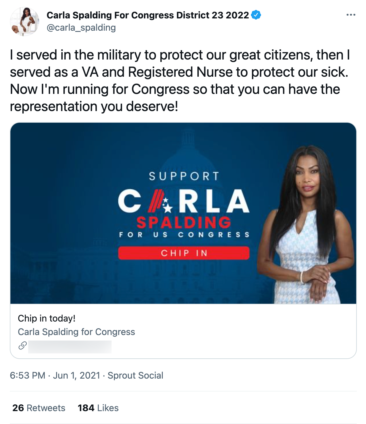 Carla Spalding 2022 campaign