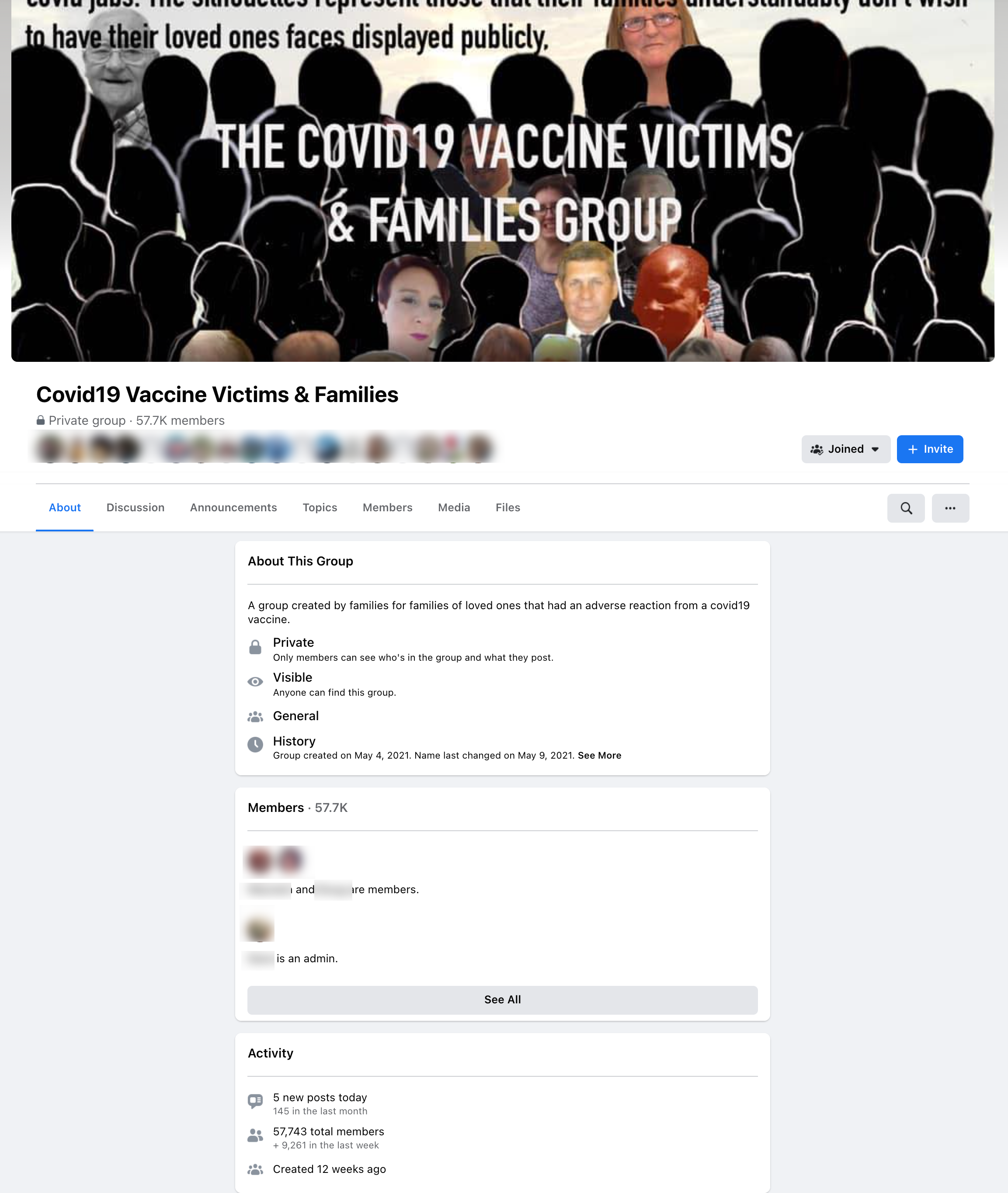 image of facebook group