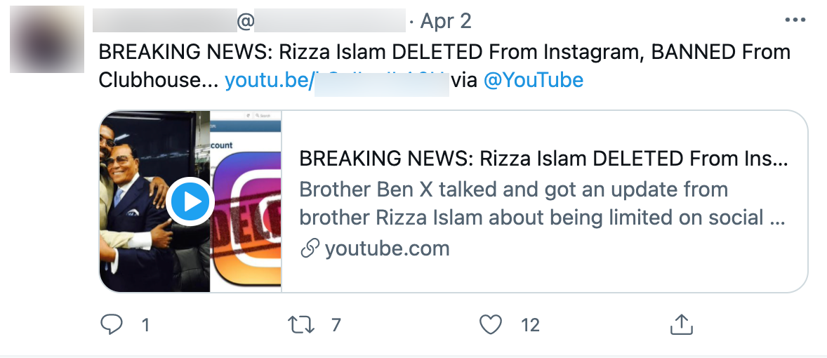 image of tweet