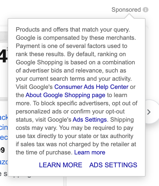 sponsored ads covid-19