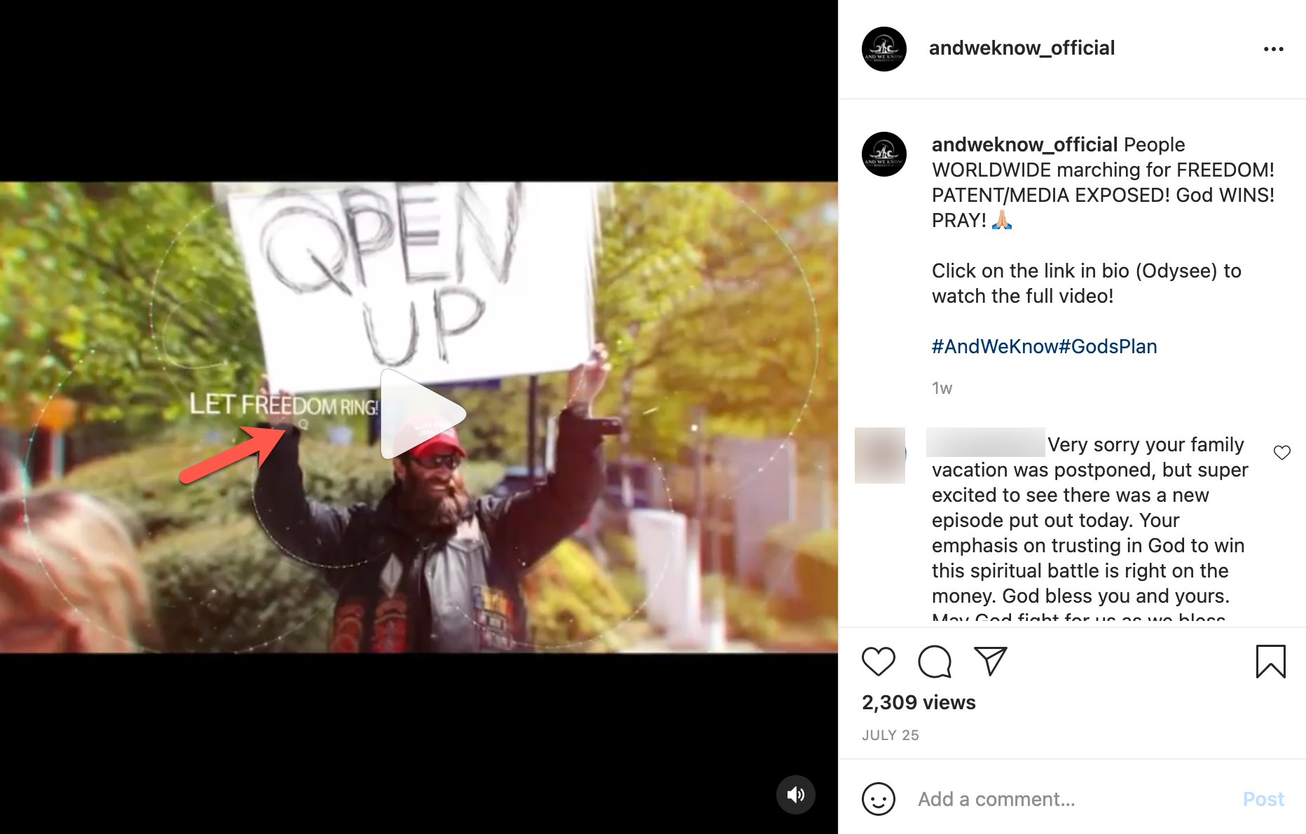 And We Know Instagram post Q image